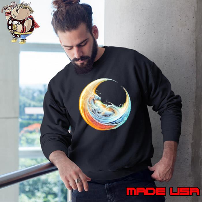 Dragon in moon s Sweatshirt