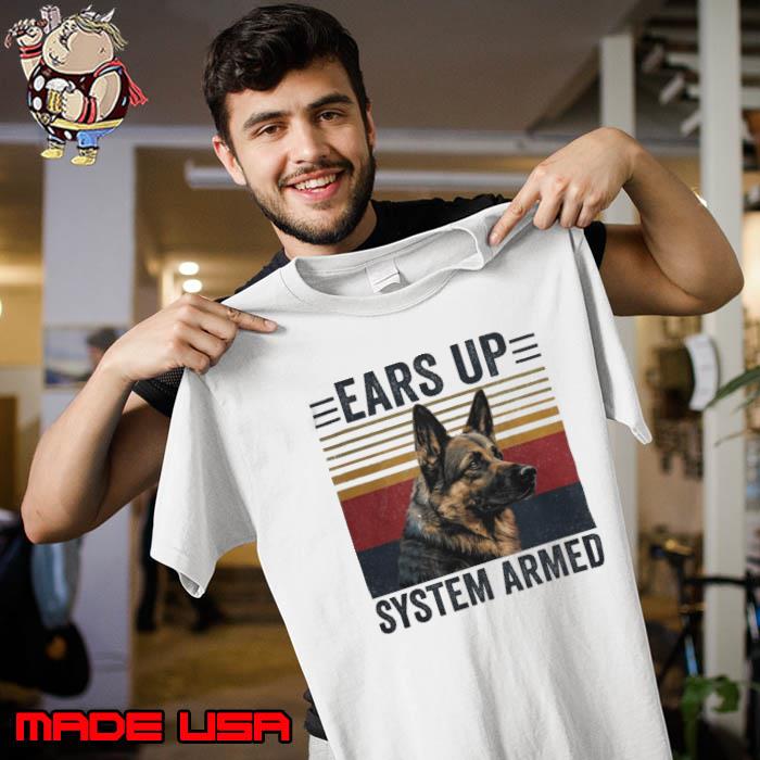 Ears Up System Armed Dog American flag s Unisex