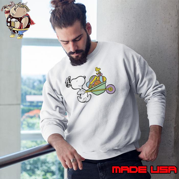 Easter Wagon Snoopy Woodstock shirt