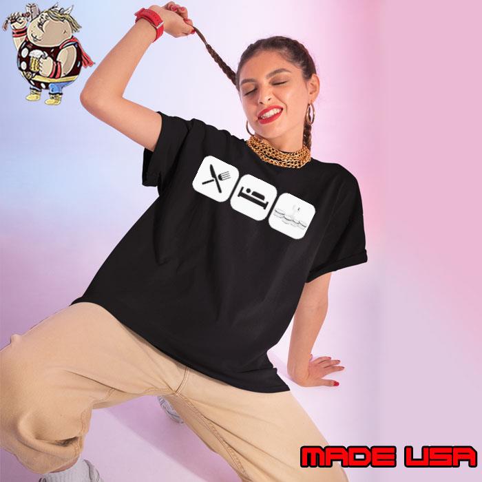 Eat Sleep Play Quads s Ladies tee