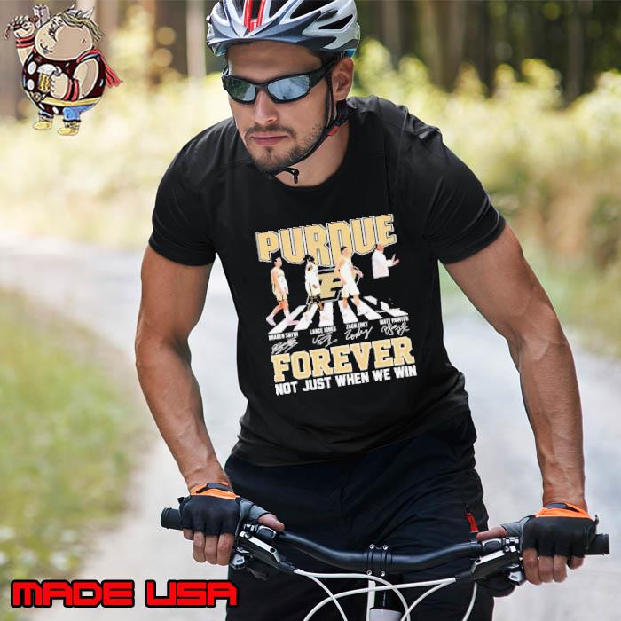 Forever Not Just When We Win Purdue Boilermakers Team Abbey Road Signatures s Unisex