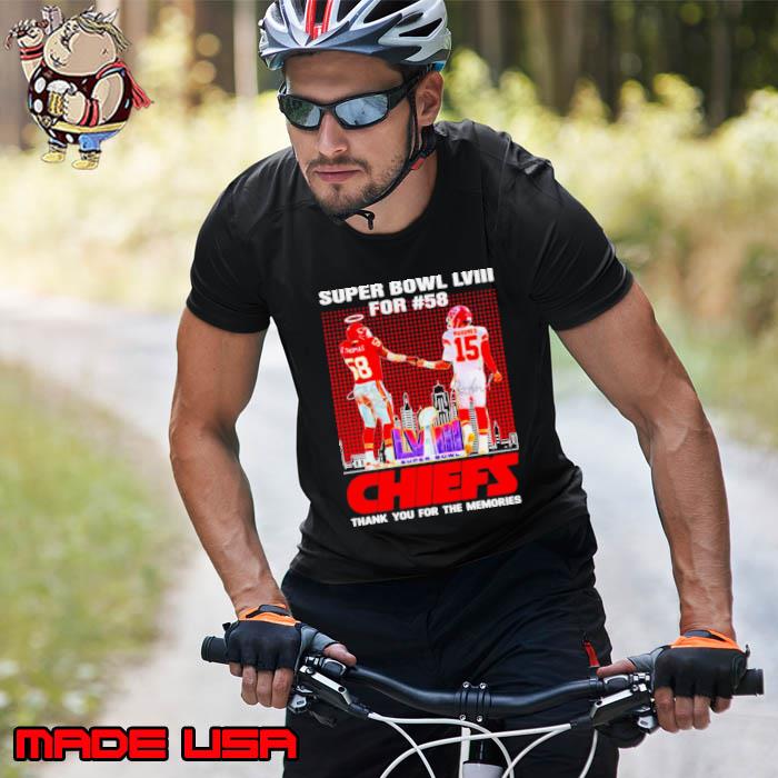 Funny kansas City Chiefs Super Bowl LVIII for 58 thank you for the memories signature s Unisex