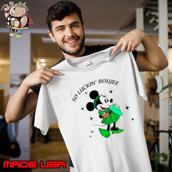 Funny minnie St Patrick’s day so luckin boujee s Unisex