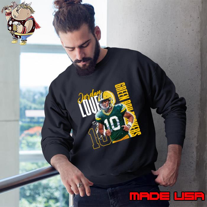 Jordan Love Green Bay Packers Player Football Number 10 T-Shirt