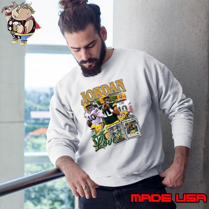 Jordan love green bay packers player football T-Shirt Sweatshirt