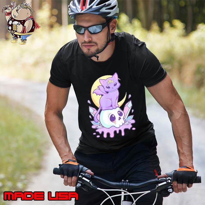 Kawaii Pastel Goth Cute Creepy Witchy Cat and Skull s Unisex