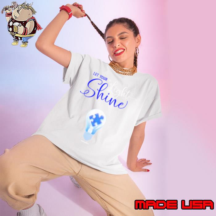 Let your light shine autism awareness s Ladies tee