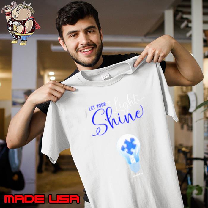 Let your light shine autism awareness shirt