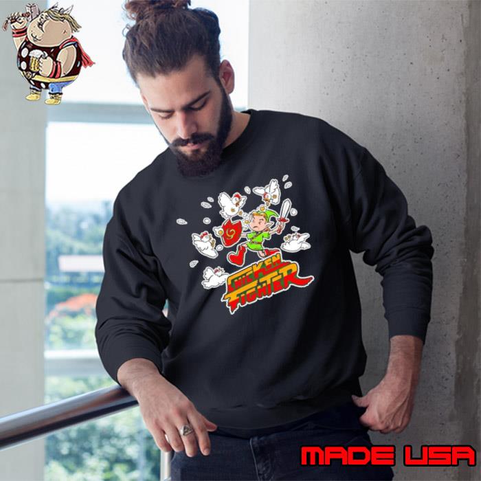 Link vs The Cuccos chicken fighter shirt