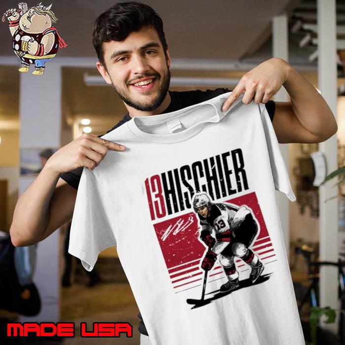 Nico Hischier Signature Swiss professional ice hockey New Jersey Starter T-Shirt Unisex