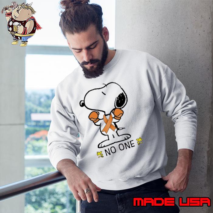 No One Fights Alone Snoopy Multiple Sclerosis Awareness Month s Sweatshirt