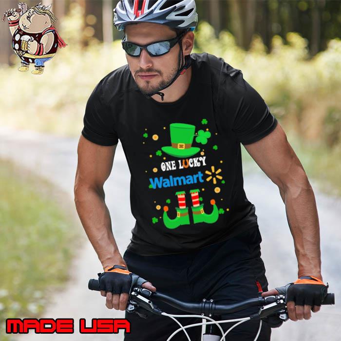 One lucky walmart symbol elf christmas shirt