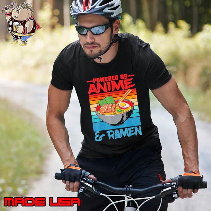 Powered By Anime Ramen Love Anime Noodles Vintage shirt