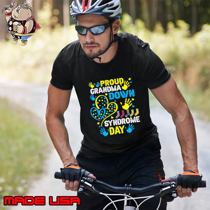 Proud Grandma T21 World Down Syndrome Awareness Day Ribbon T-Shirt Unisex