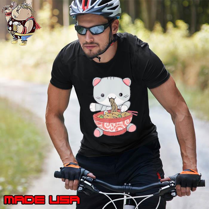 Ramen Cat Japanese Kawaii Anime Lover Shirt