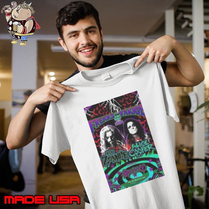 Rob Zombie And Alice Cooper’S 2024 Tour Shirt Unisex