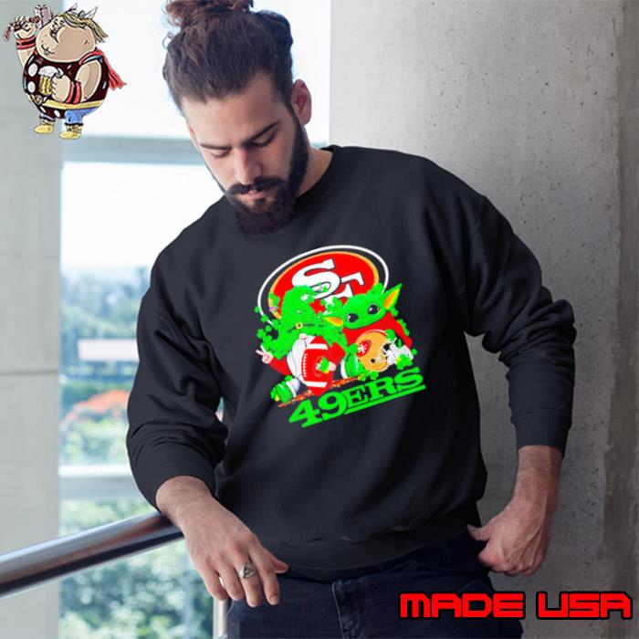 San Francisco 49ers Baby Yoda Happy St.Patrick’s Day Shamrock shirt