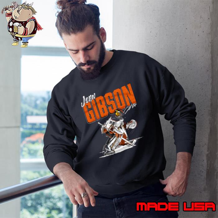 Signature john gibson chisel American professional ice hockey goaltender T-Shirt Sweatshirt