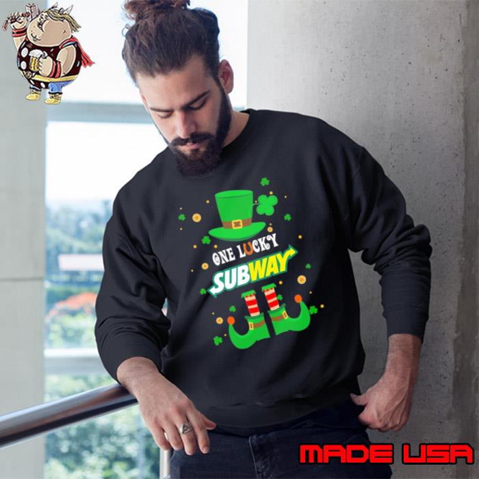 Subway St Patrick's Day elf symbol s Sweatshirt