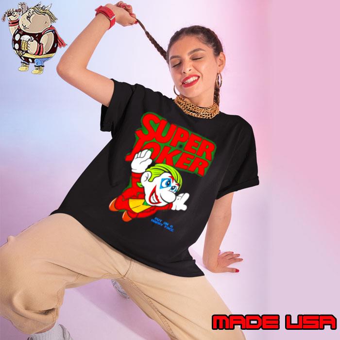 Super Joker happy face s Ladies tee