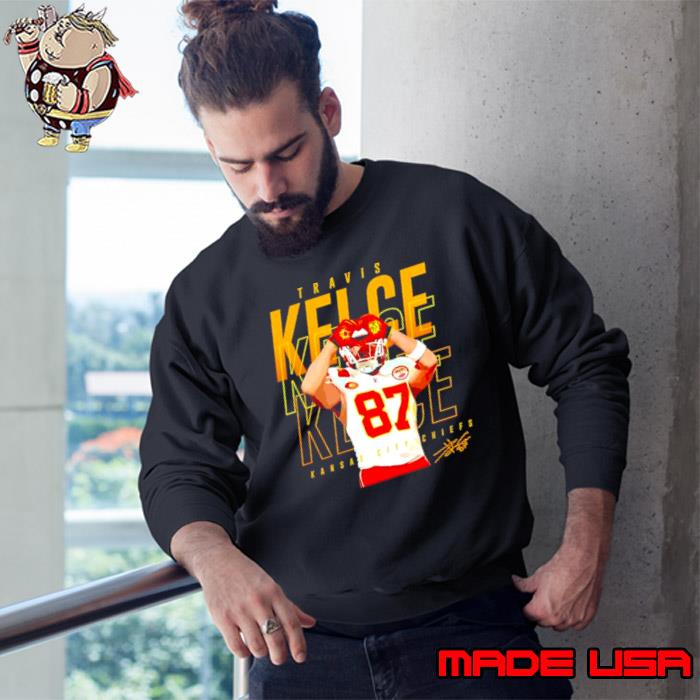 Travis Kelce Kansas City Chiefs heart signature shirt