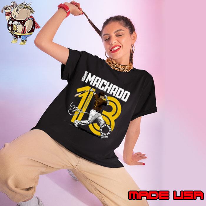 American professional baseball third baseman signature manny machado T-Shirt