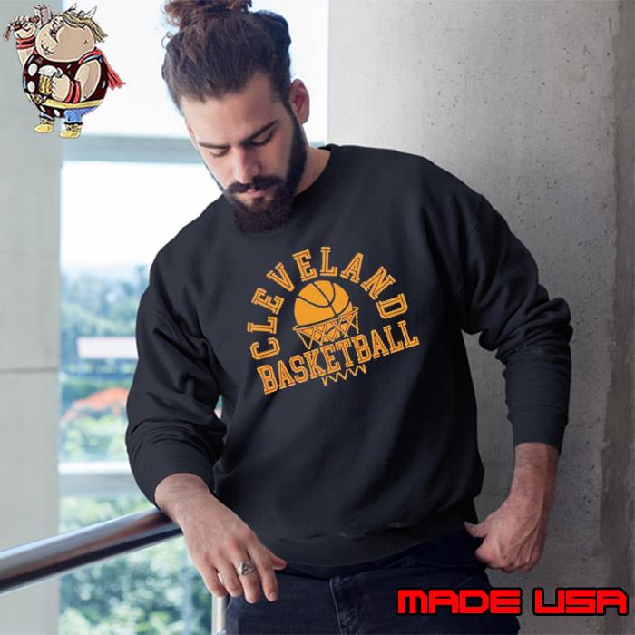 Cleveland Basketball Net Gold NBA shirt