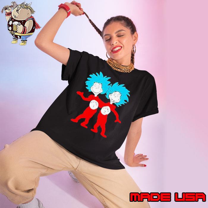 Dr. Seuss Thing 1 Thing 2 Buddies Shirt Ladies tee