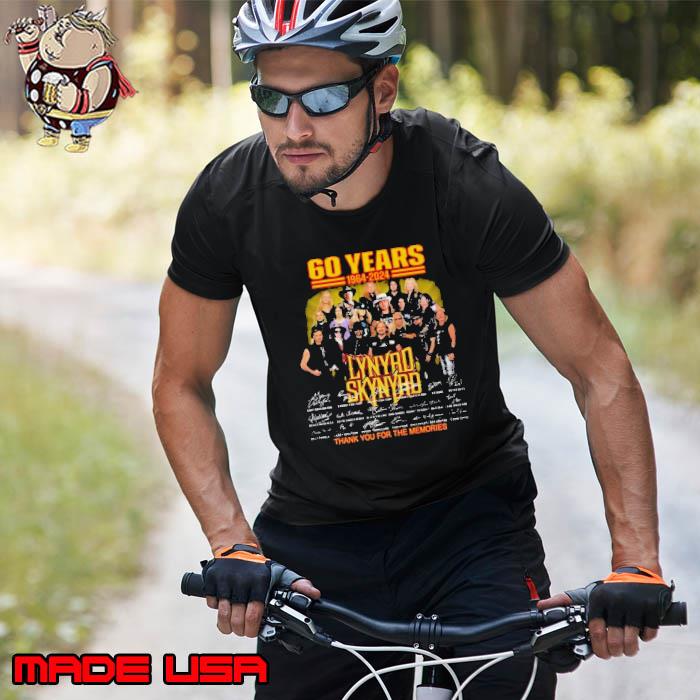 Funny 60 Years Of Memories With Lynyrd Skynyrd 1964-2024 Signatures Shirt Unisex