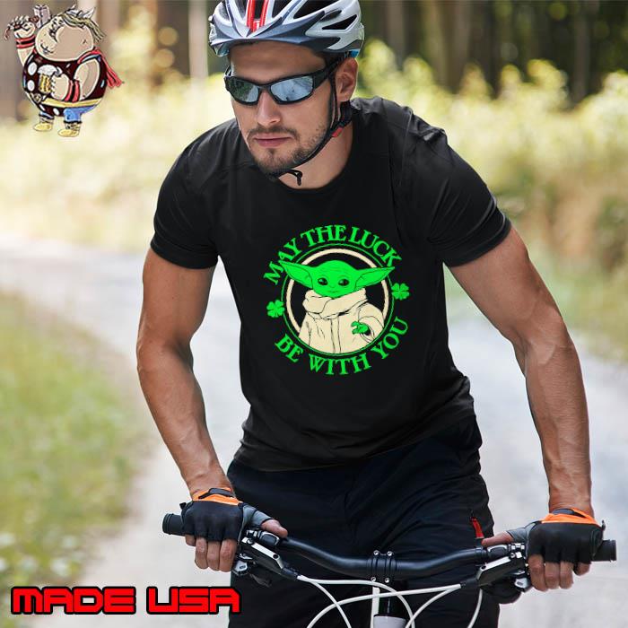 Grogu Star Wars St Patrick’s Day May The Luck Be With You Shirt
