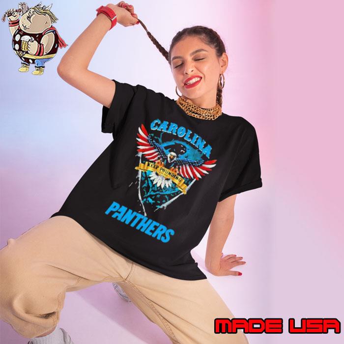 Keep Pounding Carolina Panthers Football US Eagle s Ladies tee