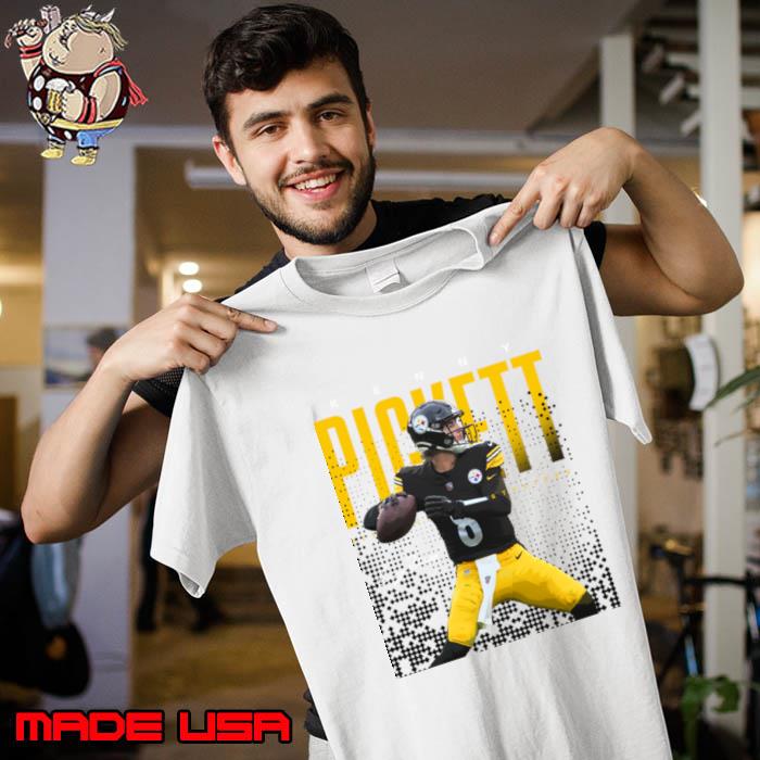 Kenny Pickett Signature American football quarterback for the Pittsburgh Steelers Superstar Pose T-Shirt