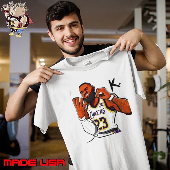 Los Angeles Lakers Lebron James 40K Points Hand Sign s Unisex