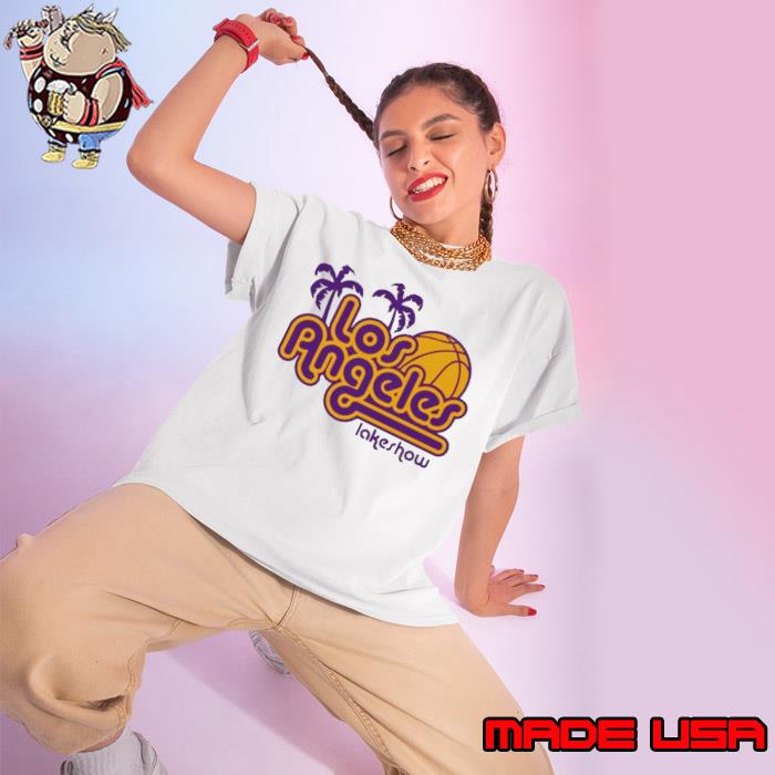 Los Angeles Lakeshow Basketball vintage s Ladies tee