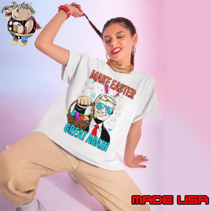 Make easter day great again Donald Trump bunny s Ladies tee