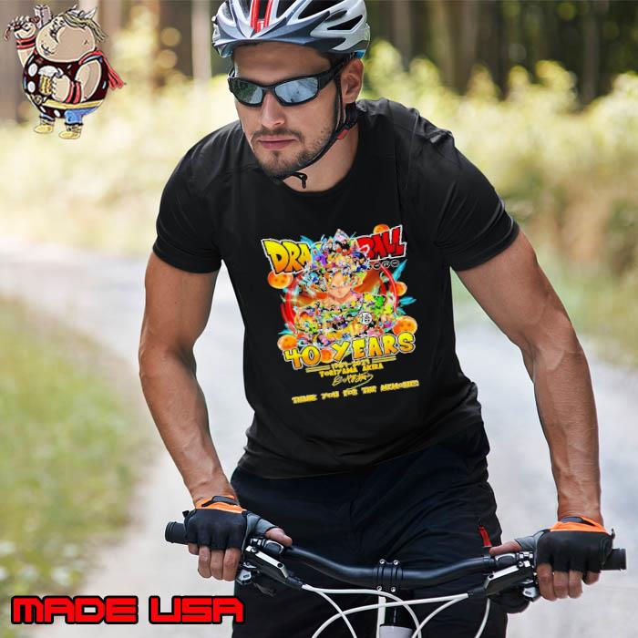 Official dragon Ball 40 Years 1984-2024 Toriyama Akira Thank You For The Memories Signature s Unisex