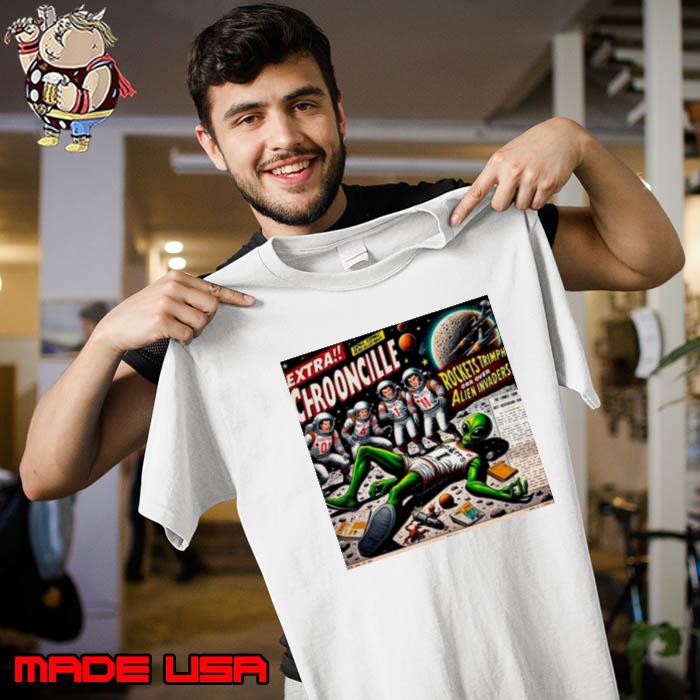 Official san Antonio Spurs Extra chrooncille rockets trimph orr over alien invaders s Unisex
