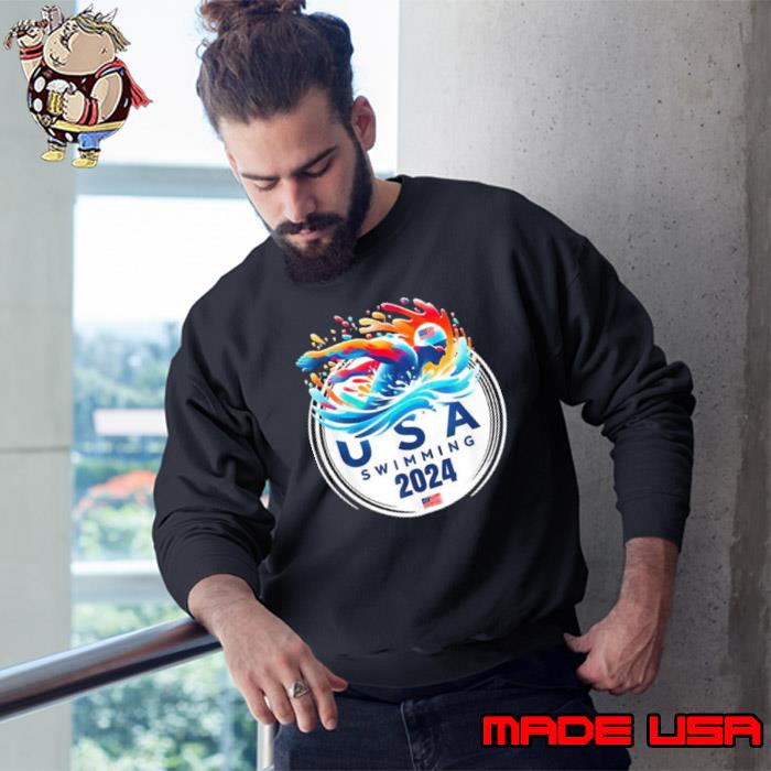 Official uSA 2024 United States American Sport 2024 Swimming Shirt Sweatshirt