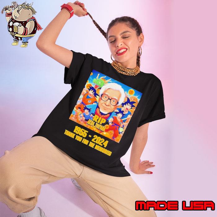 Original dragon Ball Z Rip Akira Toriyama 1955-2024 Thank You for the memories Shirt