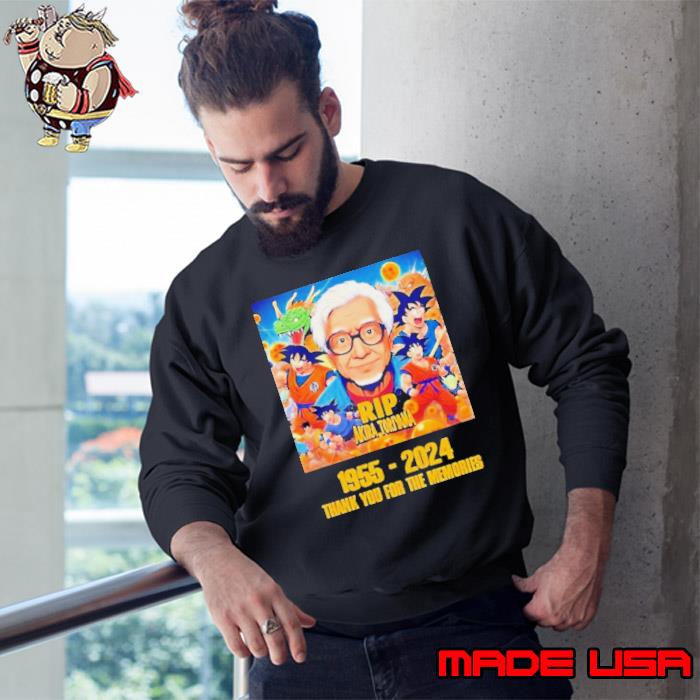 Original dragon Ball Z Rip Akira Toriyama 1955-2024 Thank You for the memories Shirt Sweatshirt