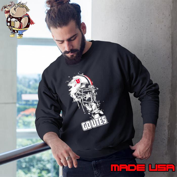 Premium utah Utes Go Utes Rising Helmet s Sweatshirt
