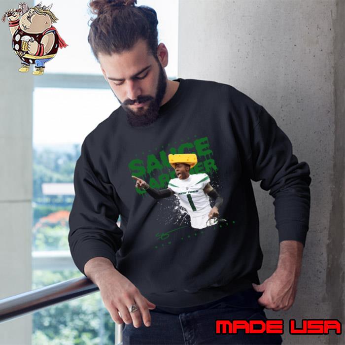 Sauce Gardner Signature American football cornerback for the New York Jets Cheesehead T-Shirt Sweatshirt