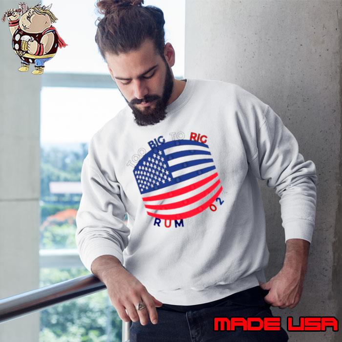 Top too Big To Rig Mask Trump 2024 Shirt