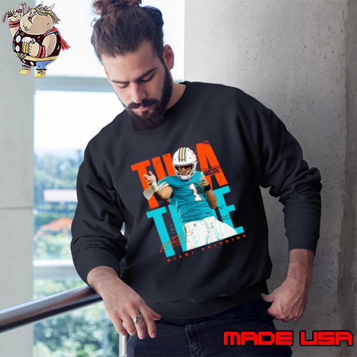 Tua Tagovailoa Signature American football quarterback for the Miami Dolphins Tua Time T-Shirt Sweatshirt