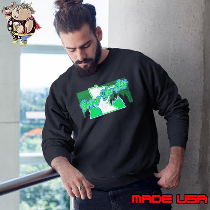 Basketball Minnesota Bring Ya Ass Vintage Retro s Sweatshirt
