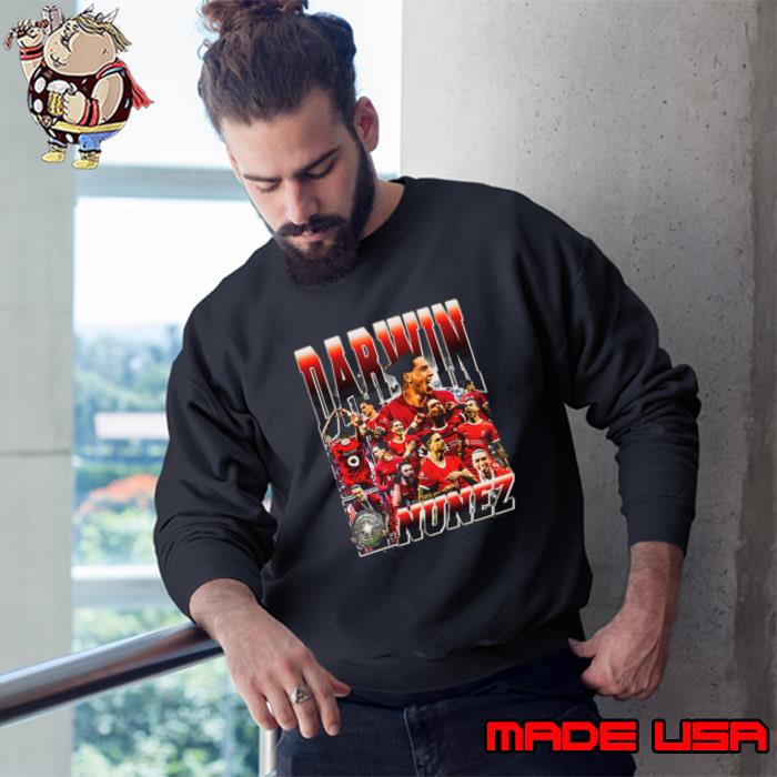 Darwin Nunez Uruguayan professional footballer Retro Bootleg T-Shirt Sweatshirt