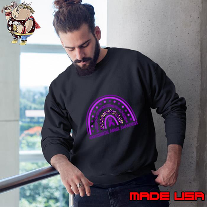 Narcissistic Abuse Awareness Rainbow Leopard T-Shirt Sweatshirt
