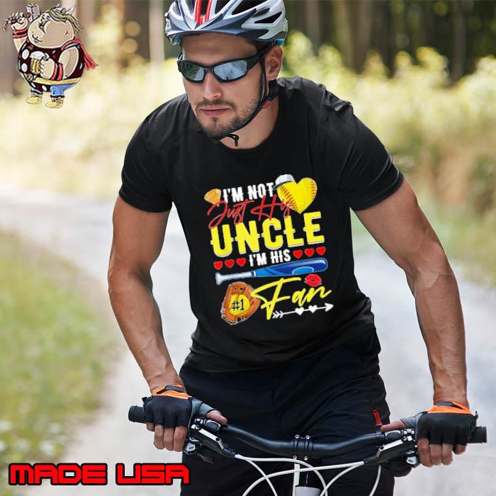 Not Just His Uncle His Number 1 Fan Proud Softball Brother T-Shirt Unisex