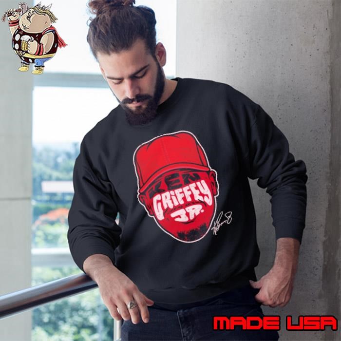 American professional baseball player ken griffey jr player silhouette Sweatshirt