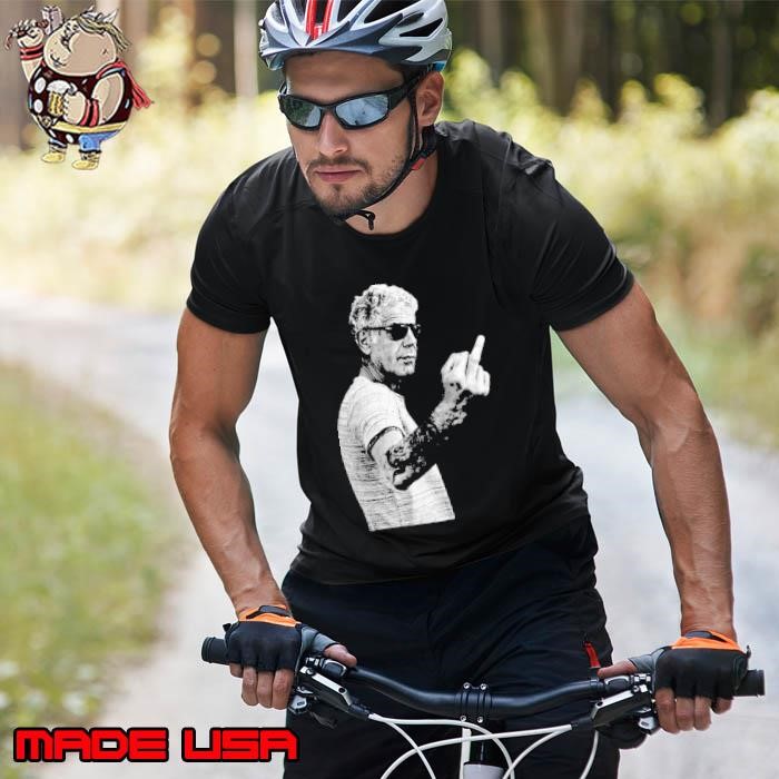 Anthony Bourdain Legend American celebrity chef Middle Finger Unisex
